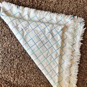 Blue and Purple Patterned Baby Blanket